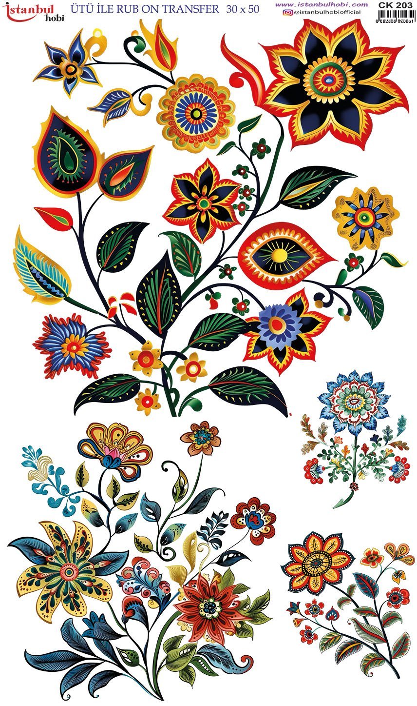 Ütü İle Rub On Transfer 30x50cm CK203