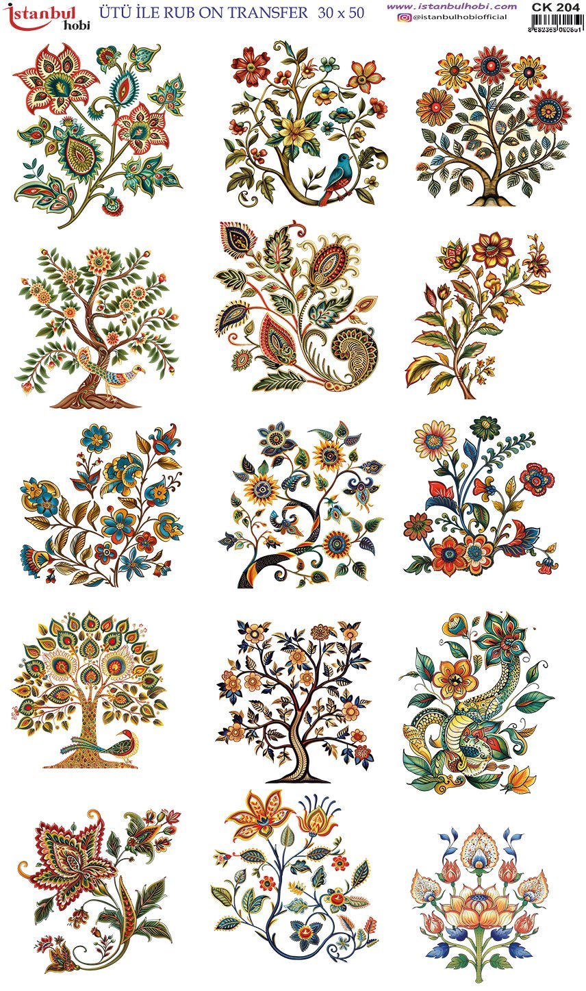 Ütü İle Rub On Transfer 30x50cm CK204