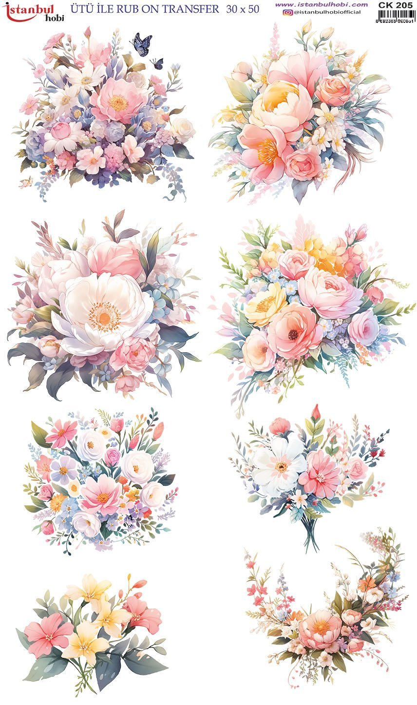 Ütü İle Rub On Transfer 30x50cm CK205
