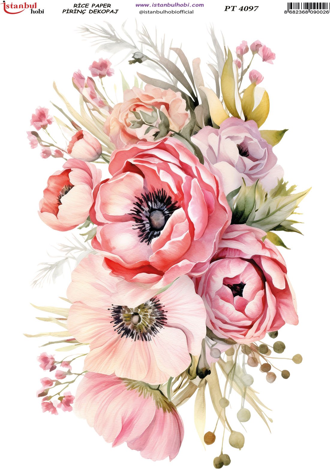 Pirinç Dekopaj Kağıdı 30x42cm PT-4097