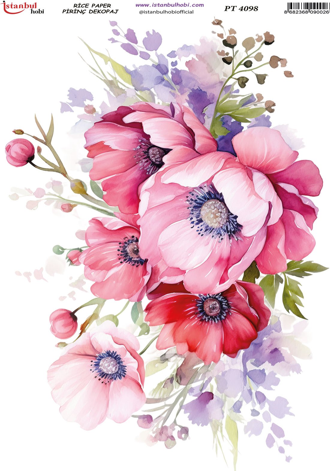 Pirinç Dekopaj Kağıdı 30x42cm PT-4098