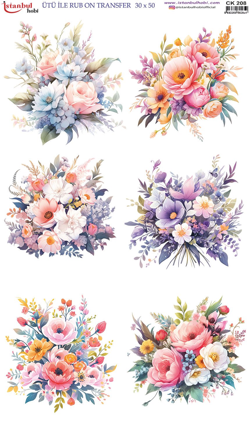 Ütü İle Rub On Transfer 30x50cm CK208