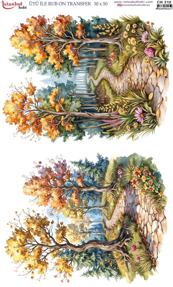Ütü İle Rub On Transfer 30x50cm CK210