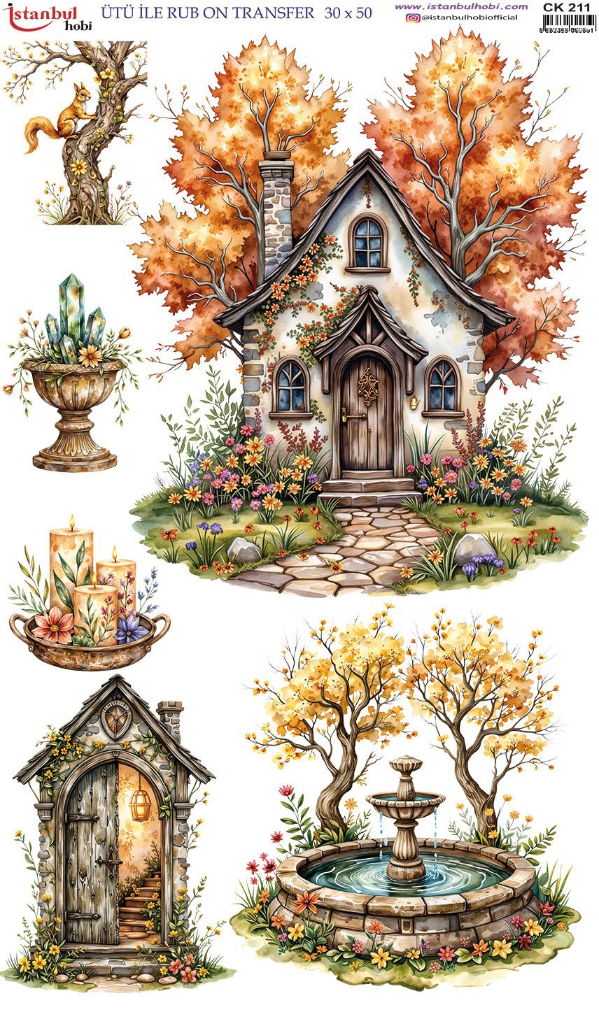 Ütü İle Rub On Transfer 30x50cm CK211