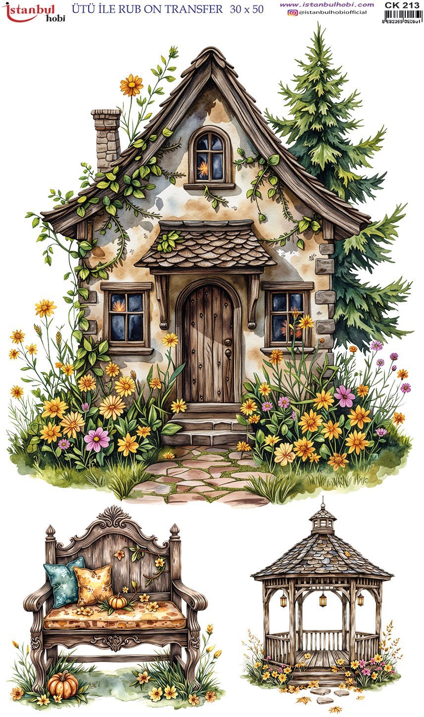 Ütü İle Rub On Transfer 30x50cm CK213