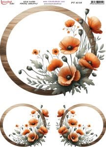 Pirinç Dekopaj Kağıdı 30x42cm PT-4118