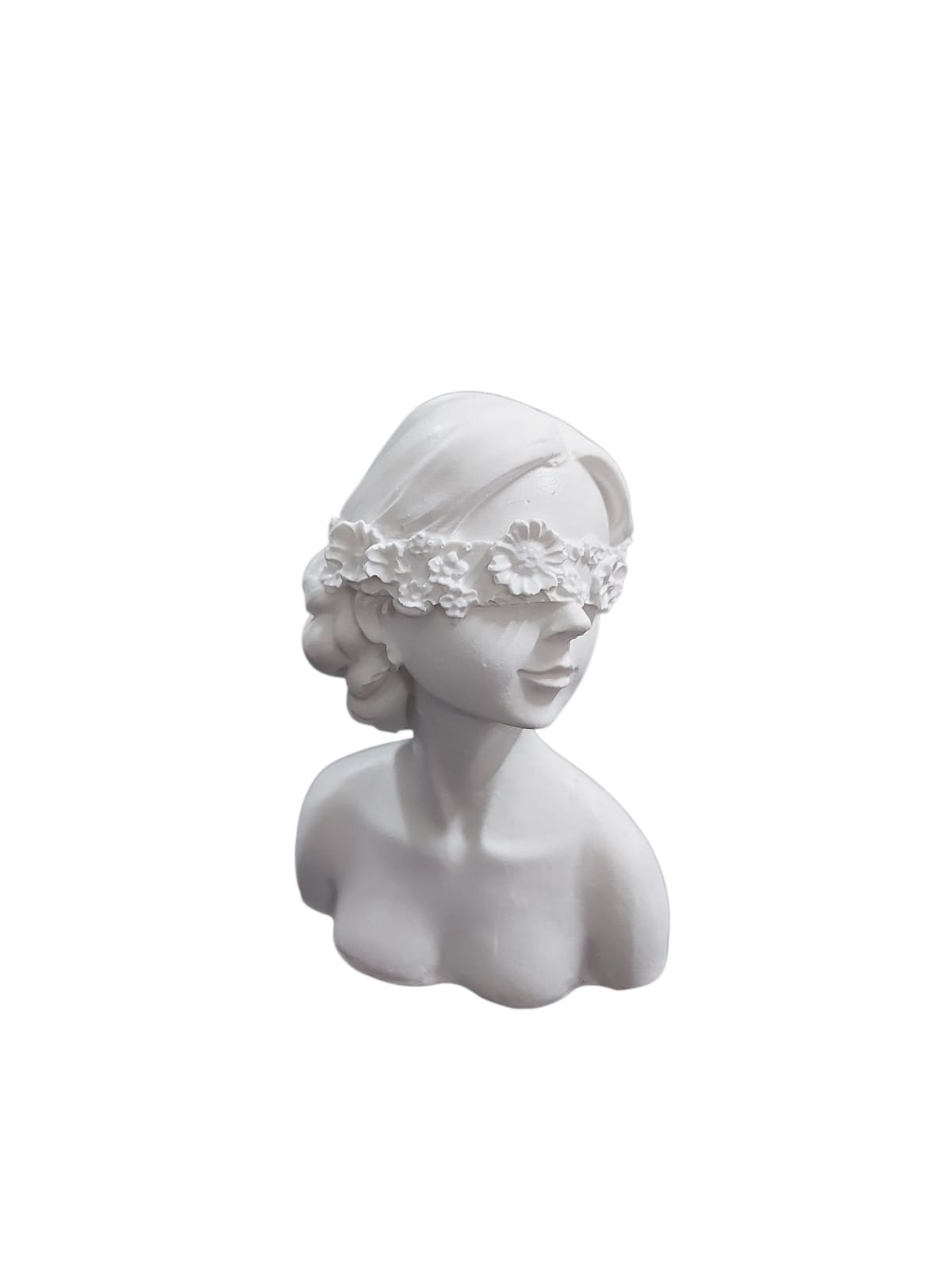 Gözü Çiçekli Kız Büst 9,5x6,5cm