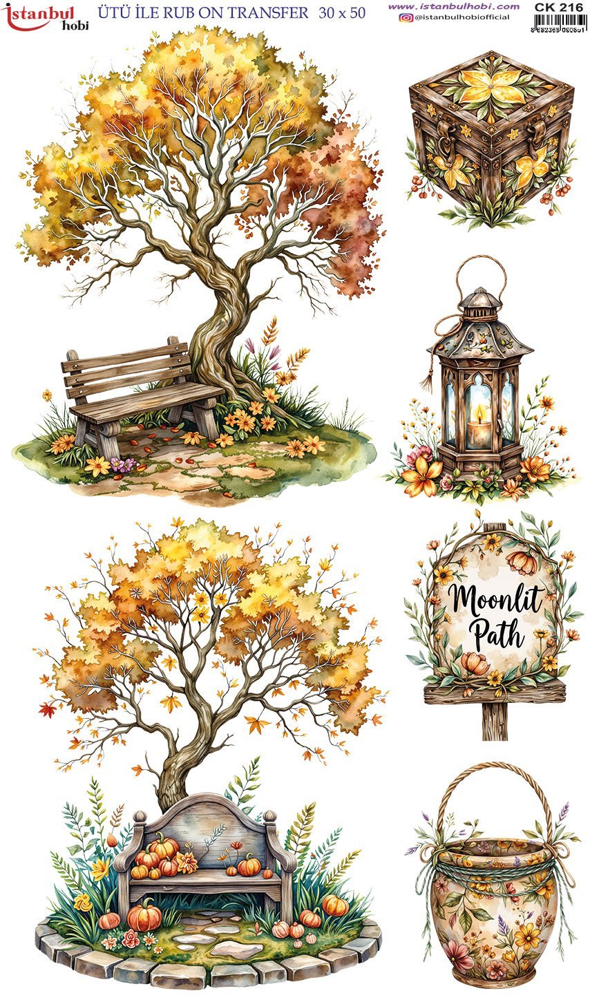Ütü İle Rub On Transfer 30x50cm CK216