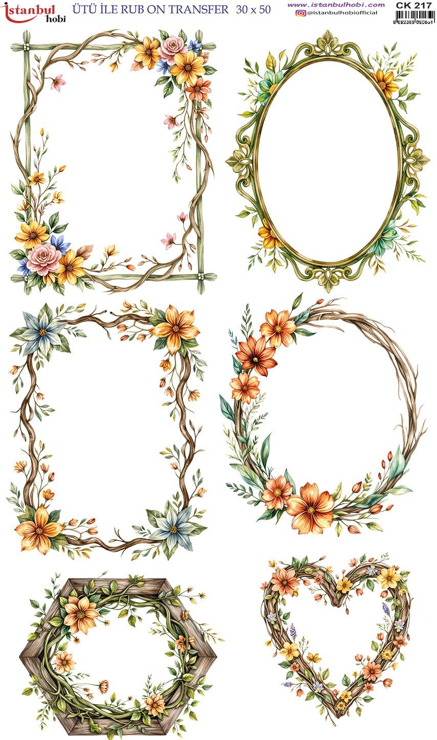 Ütü İle Rub On Transfer 30x50cm CK217