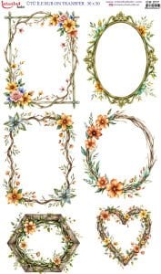 Ütü İle Rub On Transfer 30x50cm CK217