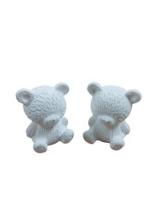 Oturan Sevimli Ayıcık 2'li Figür 5x4cm