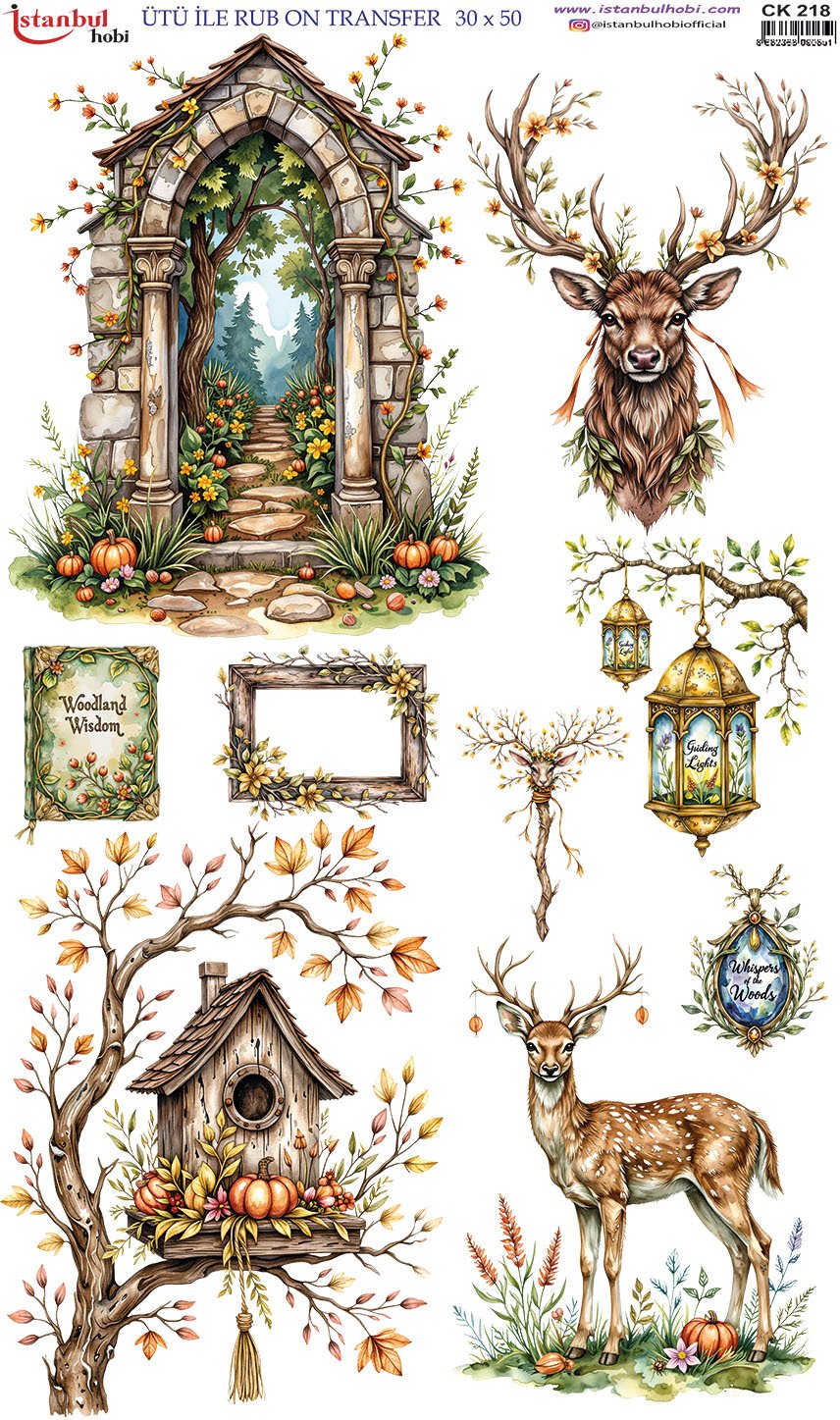 Ütü İle Rub On Transfer 30x50cm CK218