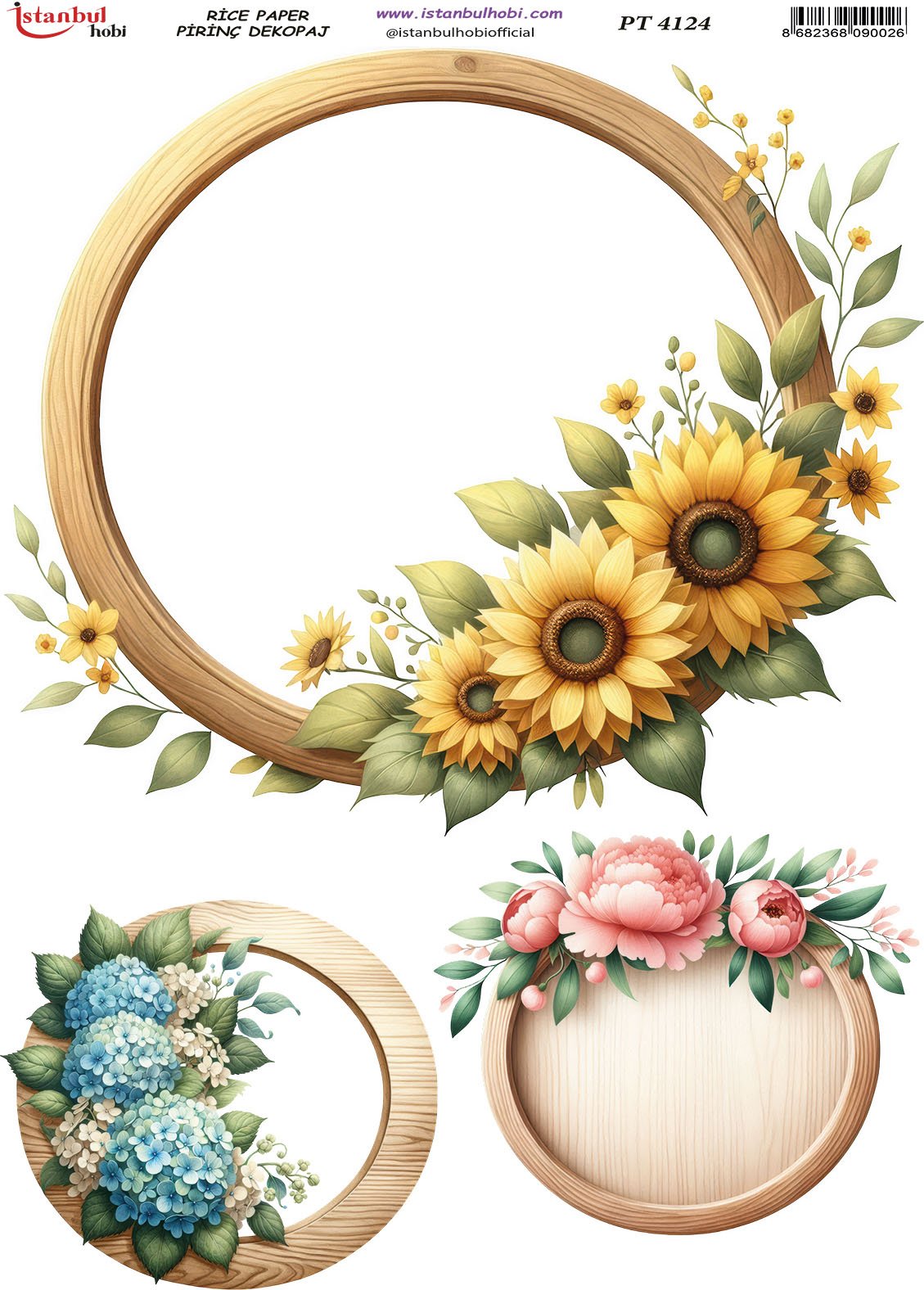 Pirinç Dekopaj Kağıdı 30x42cm PT-4124