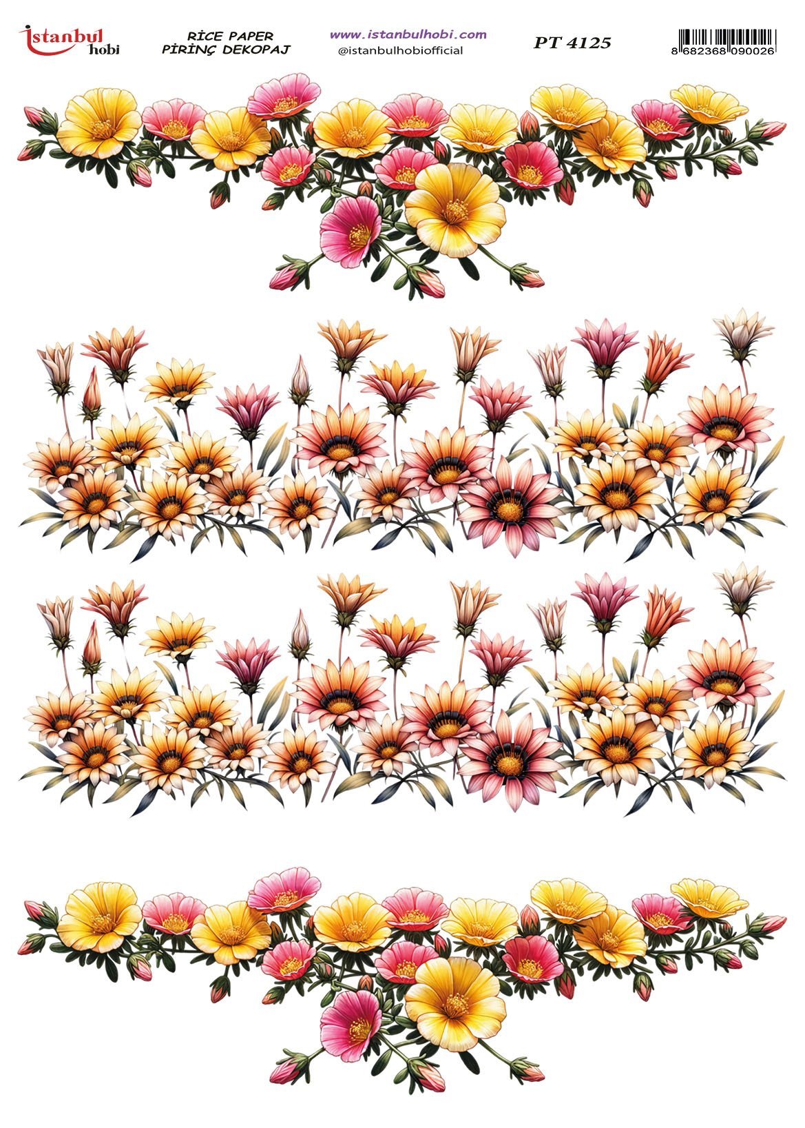 Pirinç Dekopaj Kağıdı 30x42cm PT-4125