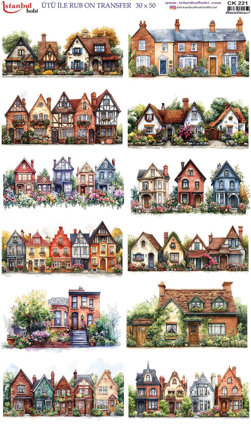 Ütü İle Rub On Transfer 30x50cm CK221
