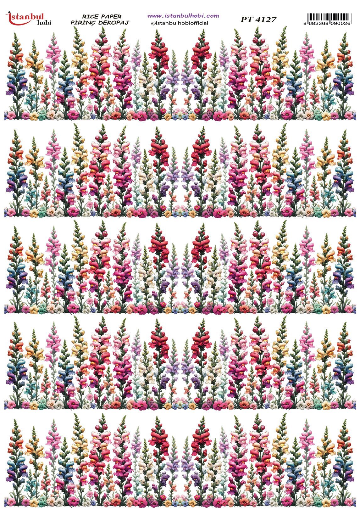 Pirinç Dekopaj Kağıdı 30x42cm PT-4127
