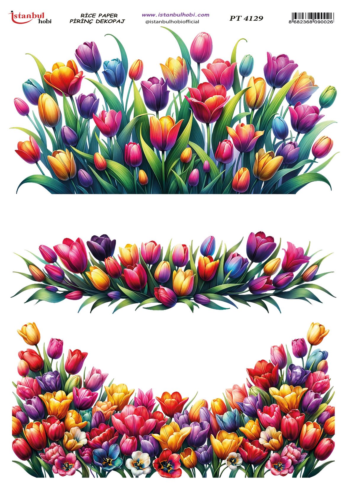 Pirinç Dekopaj Kağıdı 30x42cm PT-4129