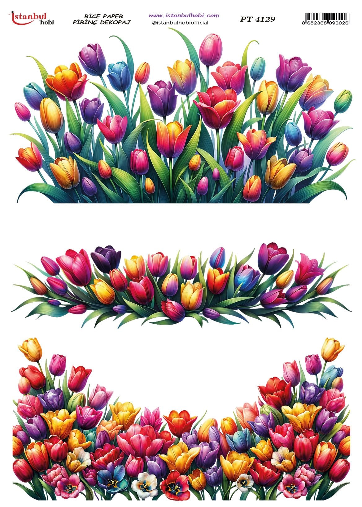 Pirinç Dekopaj Kağıdı 30x42cm PT-4129