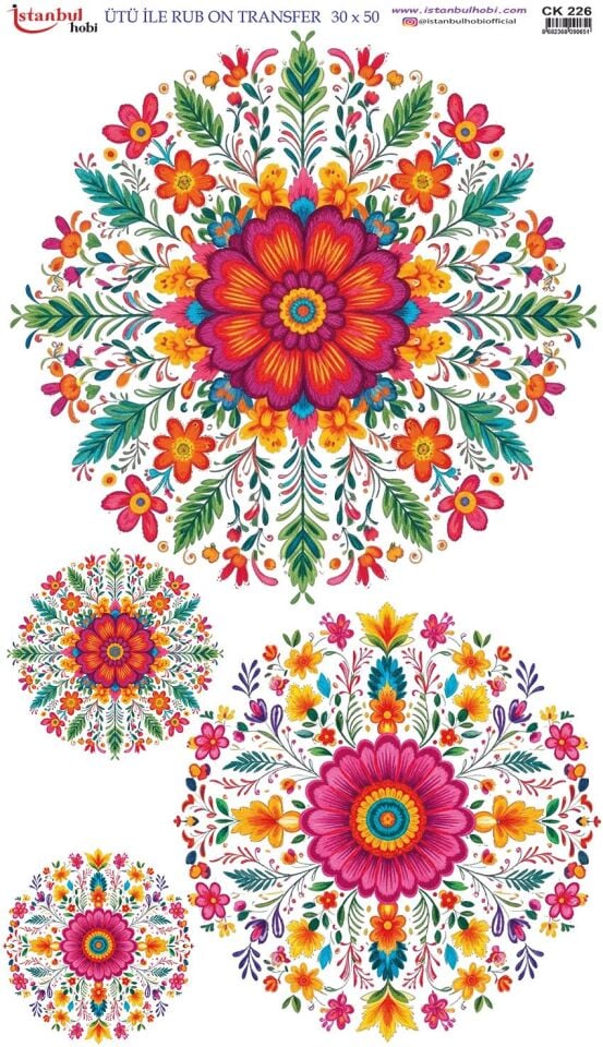 Ütü İle Rub On Transfer 30x50cm CK226