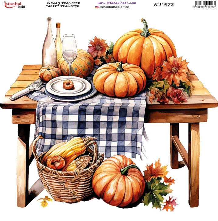 Kumaş Transfer Kağıdı 20x20cm KT-572