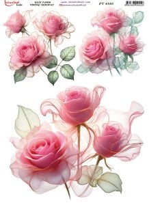 Pirinç Dekopaj Kağıdı 30x42cm PT-4185